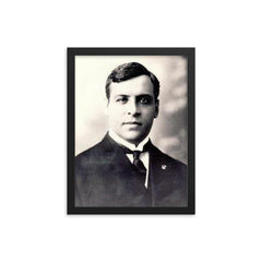 Aristides de Sousa Mendes framed print on a plain backdrop in size 12"x16".