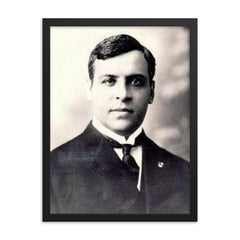 Aristides de Sousa Mendes framed print on a plain backdrop in size 18"x24".