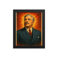 Aristides de Sousa Mendes framed print on a plain backdrop in size 8"x10".