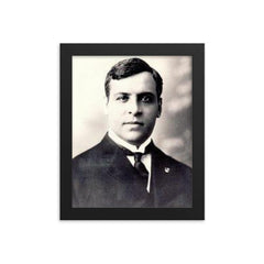 Aristides de Sousa Mendes framed print on a plain backdrop in size 8"x10".