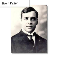 Aristides de Sousa Mendes metal print on a plain backdrop in size 12"x16".