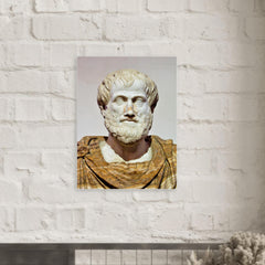 Aristotle metal print mockup