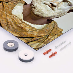 Aristotle metal print mockup