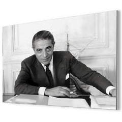 Aristotle Onassis metal print mockup