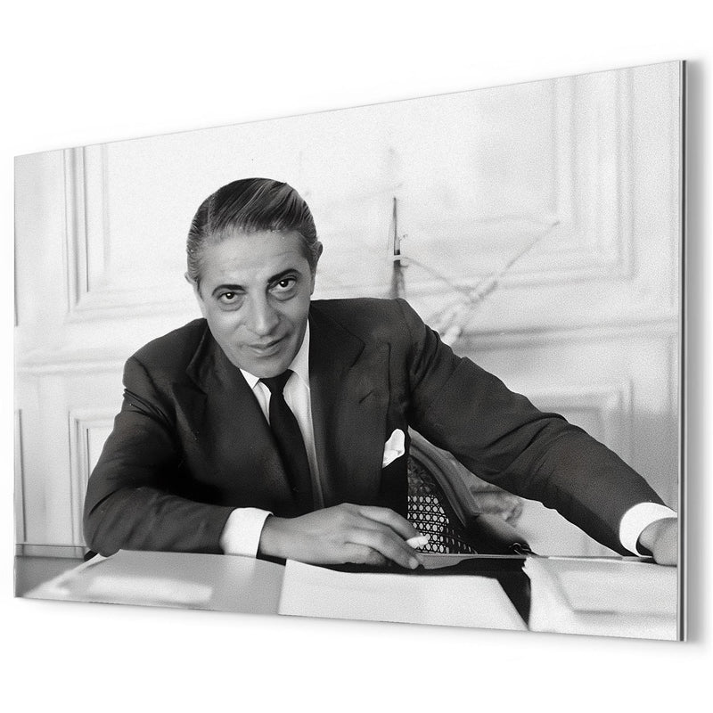 Aristotle Onassis metal print mockup