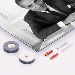 Aristotle Onassis metal print mockup