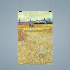 Arles: View from the Wheat Fields by Vincent van Gogh, 1888 poster 9