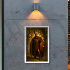 Arminius after Teutoburg beneath Germanic oaks poster 2