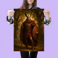 Arminius after Teutoburg beneath Germanic oaks poster 3