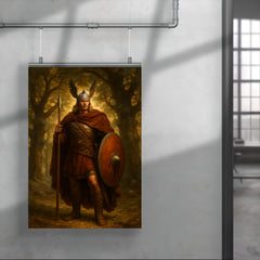 Arminius after Teutoburg beneath Germanic oaks poster 4