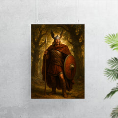 Arminius after Teutoburg beneath Germanic oaks poster 7
