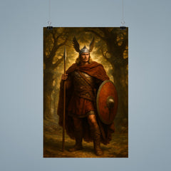 Arminius after Teutoburg beneath Germanic oaks poster 9