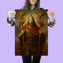 Arminius after Teutoburg with Roman eagles poster 3