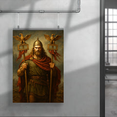 Arminius after Teutoburg with Roman eagles poster 4