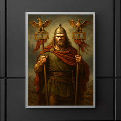 Arminius after Teutoburg with Roman eagles poster 5