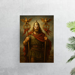 Arminius after Teutoburg with Roman eagles poster 7