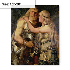 Arminius metal print on a plain backdrop in size 16"x20".