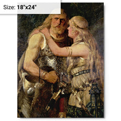 Arminius metal print on a plain backdrop in size 18"x24".