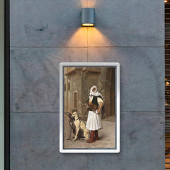 Arnaute avec Deux Chiens Whippets by Jean-Léon Gérôme, 1867 poster 2