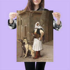 Arnaute avec Deux Chiens Whippets by Jean-Léon Gérôme, 1867 poster 3