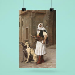 Arnaute avec Deux Chiens Whippets by Jean-Léon Gérôme, 1867 poster 6