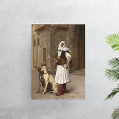 Arnaute avec Deux Chiens Whippets by Jean-Léon Gérôme, 1867 poster 7