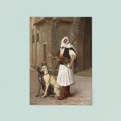 Arnaute avec Deux Chiens Whippets by Jean-Léon Gérôme, 1867 poster 8