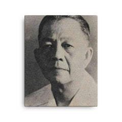 Arnold Mononutu canvas print on a plain backdrop in size 16"x20".