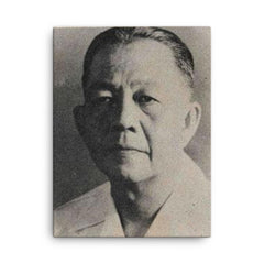 Arnold Mononutu canvas print on a plain backdrop in size 18"x24".