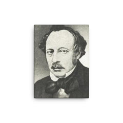 Arnold Ruge canvas print on a plain backdrop in size 12"x16".