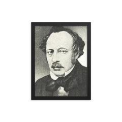 Arnold Ruge framed print on a plain backdrop in size 12"x16".