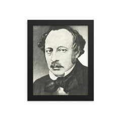 Arnold Ruge framed print on a plain backdrop in size 8"x10".