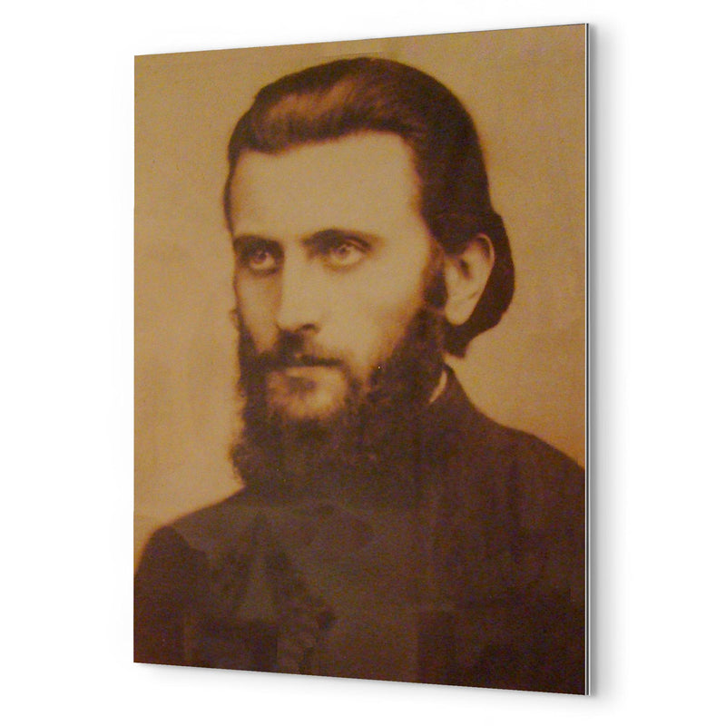 Arsenie Boca metal print mockup