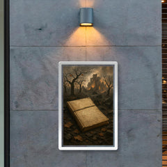 Arseny Tarkovsky war notebook in ruined orchard poster 2