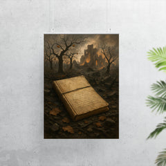 Arseny Tarkovsky war notebook in ruined orchard poster 7