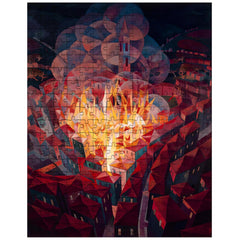 Arson in the City by Gerardo Dottori jigsaw puzzle