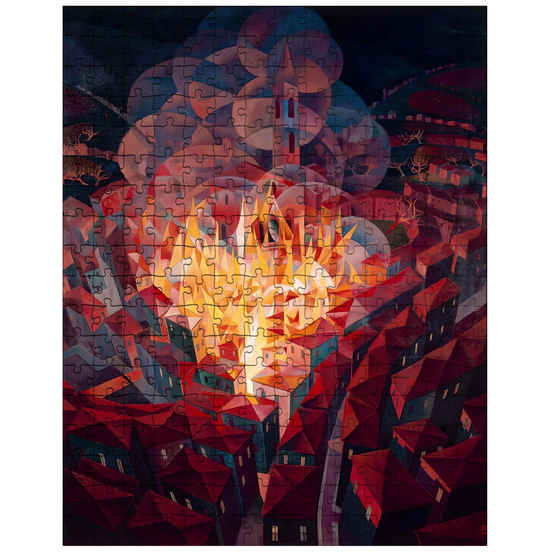 Arson in the City by Gerardo Dottori jigsaw puzzle