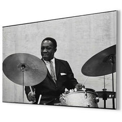 Art Blakey metal print mockup