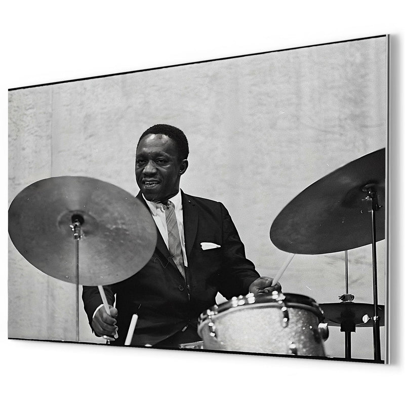 Art Blakey metal print mockup