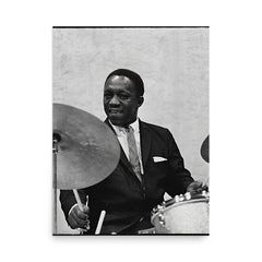 Art Blakey poster on a plain backdrop in size 18"x24".