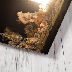 Artemis 1 Launch metal print mockup