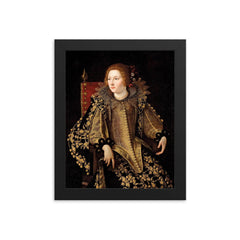 Artemisia Gentileschi framed print on a plain backdrop in size 8"x10".