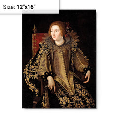 Artemisia Gentileschi metal print on a plain backdrop in size 12"x16".