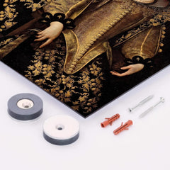 Artemisia Gentileschi metal print mockup