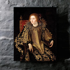 Artemisia Gentileschi metal print mockup