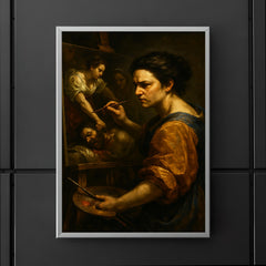Artemisia Gentileschi painting Judith with grim focus poster 5