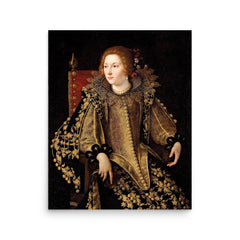 Artemisia Gentileschi poster on a plain backdrop in size 16"x20".