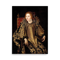 Artemisia Gentileschi poster on a plain backdrop in size 18"x24".