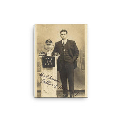 Arthur Hennessy canvas print on a plain backdrop in size 12"x16".