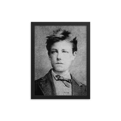 Arthur Rimbaud framed print on a plain backdrop in size 12"x16".